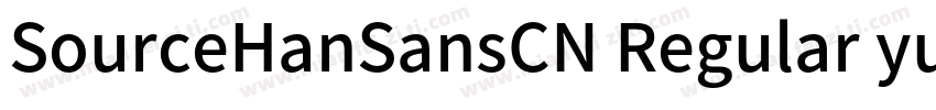 SourceHanSansCN Regular yuweij字体转换